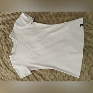 Thick white athletic shirt